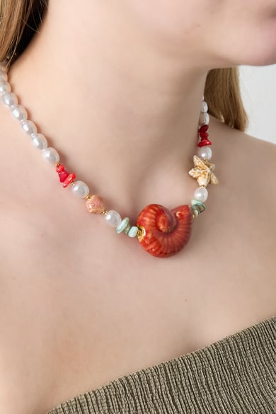 Imitation Pearl Beaded Necklaces Turtle Casual Holiday/Beach Simple Series Women's jewelry h5 Picture2